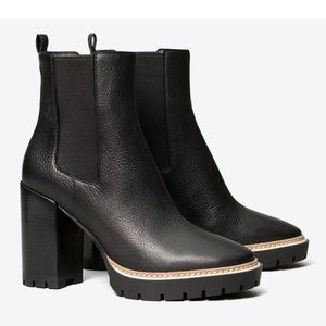 Tory Burch Miller 100mm Lug Sole Bootie Size 7